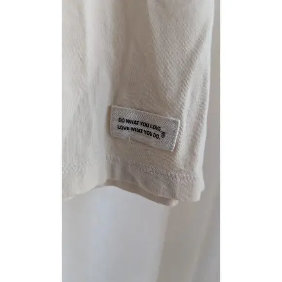 Life Is Good T Shirt Cream Yoga Breathe SZ Large Women - Picture 3 of 5